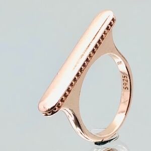 Links of London  sterling silver Rose gold ring size 7.5